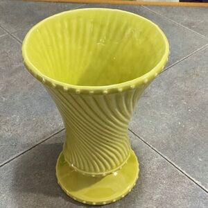 Chic Lime Green Swirl Vase